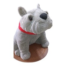 Dan Dee Plush Brown American Bulldog Red Collar Shar Pet Plush 14  