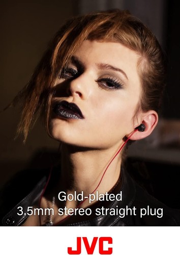 JVC HAFX1X XTREME XPLOSIVES HEADPHONES IN EAR WIRED BUDS EARPHONES BLACK RED - Picture 3 of 7