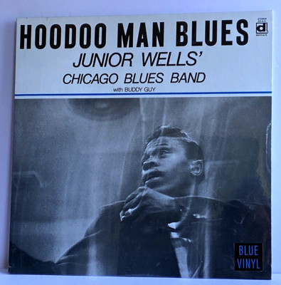 Junior Wells' Hoodoo Man Blues Chicago Blues Band w Buddy Guy Blue Vinyl LP NEW