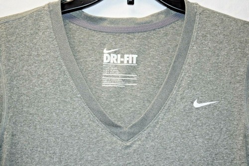 Nike Shirt Damen Small grau Dri Fit sportlich leicht Flügelärmel Shirt - Bild 2 von 8