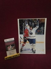 Rene Robert Buffalo Sabres Signed 8 X 10 Color Photo JSA -1 #