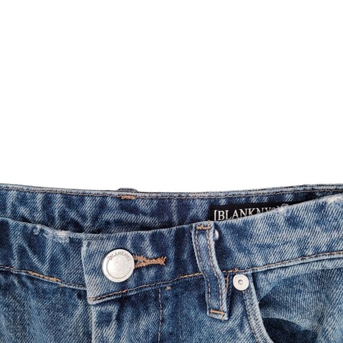 Blank NYC The Madison Crop High Rise Raw Hem Medium Wash Size 27 - Picture 6 of 8
