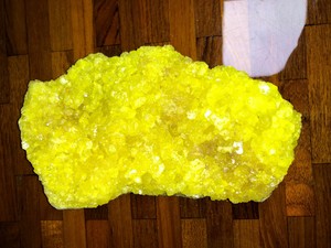 SULPHUR-ON-ARAGONITE-LARGE-9-034-MINERAL-SPECIMEN-MUSEUM-QUALITY