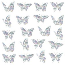 Butterfly Static Window Clings Anti Collision Window Decals 20 Pieces Butterfly