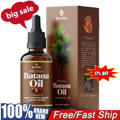 Batana Oil with Rosemary for Hair Growth - Nourish Scalp & Detox for Strong