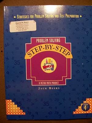 Problem Solving Step-By-Step Strategies for Problem Solving & Test Preparation