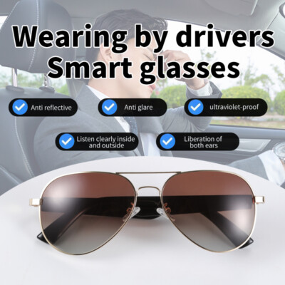 Bluetooth-Sonnenbrille Smart Glasses Freihändiges Music Wireless Smart Brille