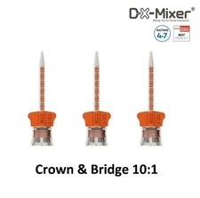 Mixing Tips Crown Bridge orange Dental HP 10:1 ratio DX-Mixer  48pcs