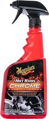 Meguiar's Hot Rims Chrome Wheel Cleaner, Deep Foaming Rim Cleaner 24 Oz ...