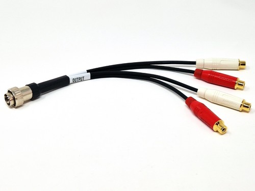 Naim 5 Pin Din To 4 x RCA Phono Socket Lead Tape Cassette Input Output Cable OFC - Picture 1 of 11