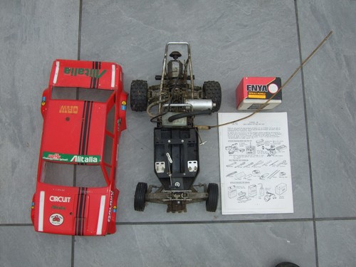 Original 80's Nitro Kyosho Circuit 10 Fiat 131 R/C off road Race Car - Picture 2 of 3