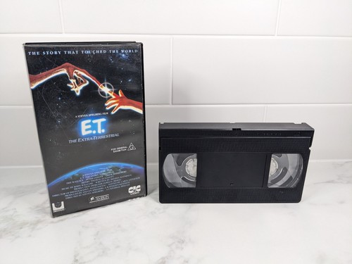 ET The Extra Terrestrial VHS Video Tape Australian Release Rainbow Sci-Fi Family - Imagen 1 de 4
