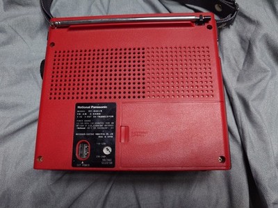National Panasonic GX-300 RF-888JB AM FM 3 Band Red Radio Boombox