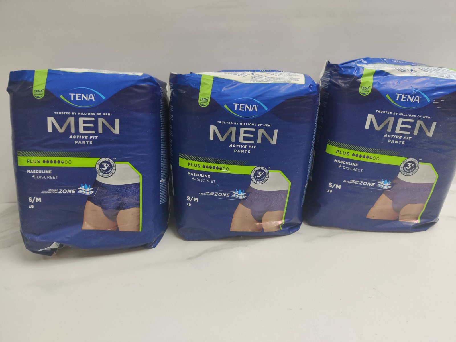 Tena Men Active Fit Pants Plus S/M | Incontinence Underwear 9 Pack - Image 9