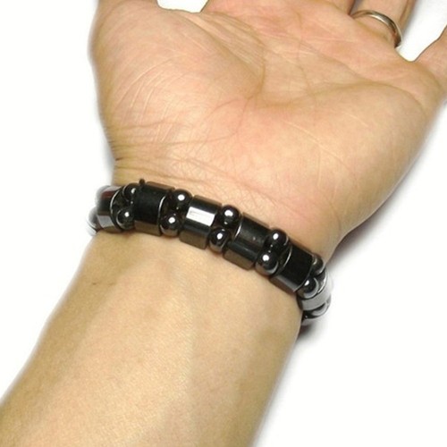 Bracciale donna nero magnetico - Foto 7 di 11