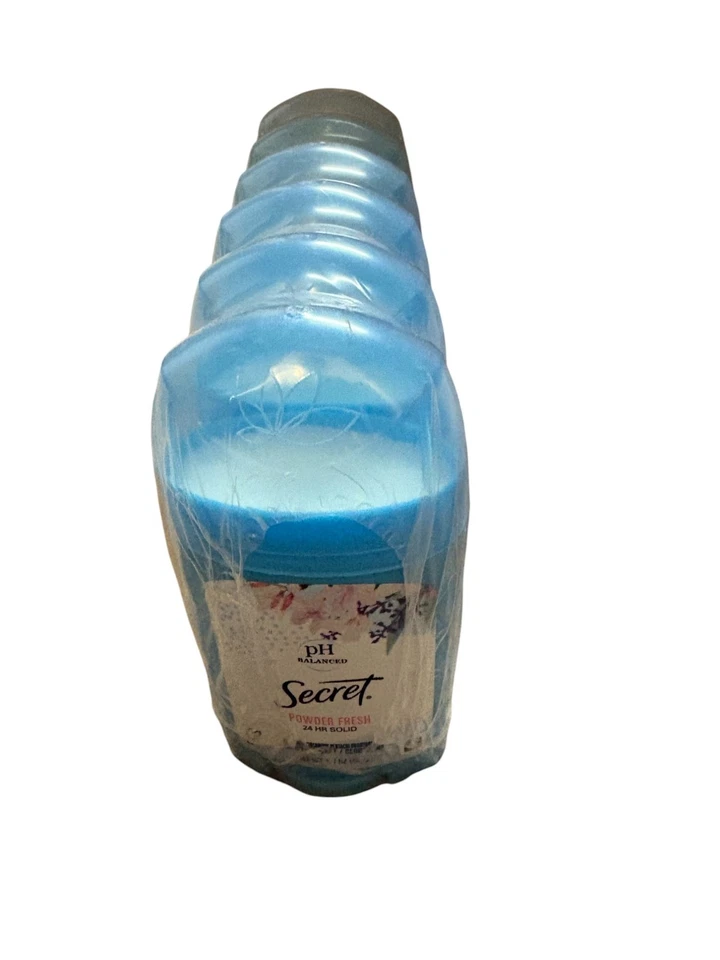 Pacote com 12 pó de banho secreto sólido antitranspirante e desodorante fresco 1,7 oz - Imagem 4 de 4