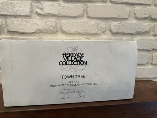 Dept 56 Heritage Village Collection Town Tree 5er Set - Bild 2 von 8