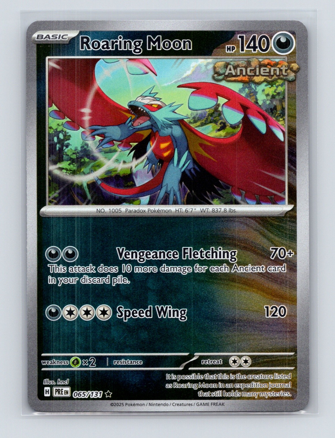 Pokémon TCG Roaring Moon 065/131 SV: Prismatic Evolutions Reverse Holo NM