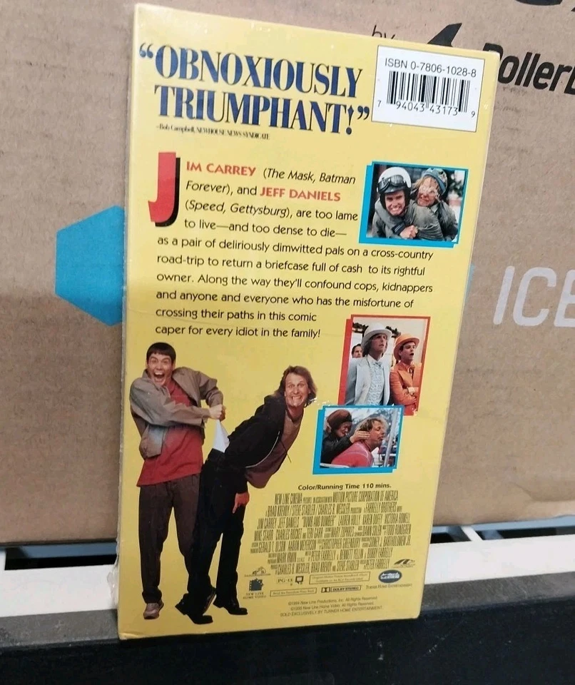 Dumb and Dumber (VHS, 1995, Spanish Subtitled) Original Video Sealed New - Image 2 of 3