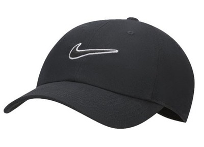 Nike NSW CLUB Unstructure Swoosh Caps Mütze Schwarz Baseball Run GYM Cap...