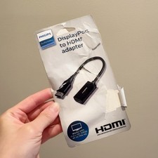 Philips Audio/Video Display Port to HDMI Cable Adapter Full HD 1080p 4K