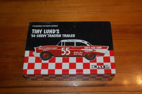 1993 Tiny Lund's '50 Chevy Tractor Trailer Founding Fathers Series Ertl 1/64 - Picture 4 of 6