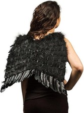 Adult Black 22" Feather Wingspan Costume Accessory