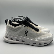 On Womens Cloudnova X White Running Shoes Sneakers Size 8.5