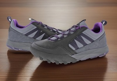 Helly Hansen Black Purple Loke Bowron Trial Leather Shoes Womens 9.5 New in Box 