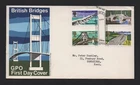 GB 1968 FDC BRITISH BRIDGES *BUREAU SHS*