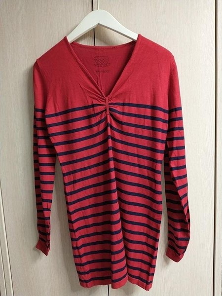 Women Navyboot Sweater Red Viscose 32 / XXS / 40