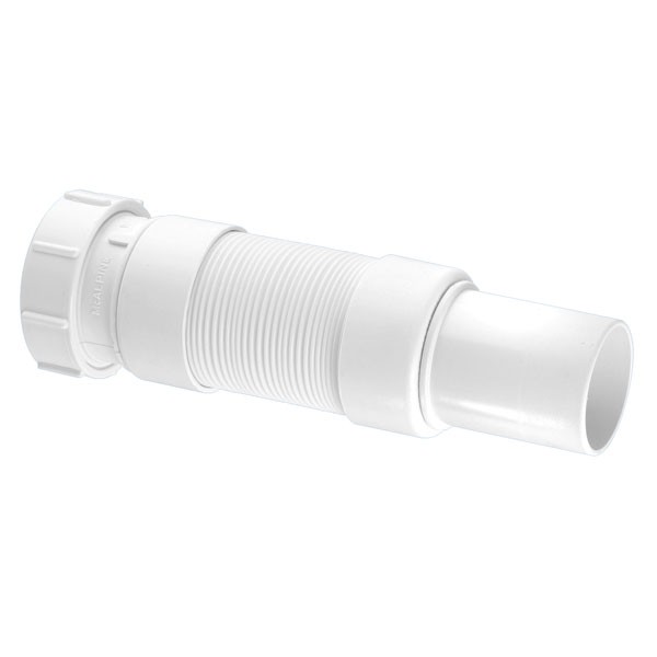McAlpine 1.25"" Flexible Waste Connector with Universal x Spigot Outlets FLEXCON5