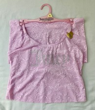Juicy Couture Intimates Pajamas Set Size M Lilac 2 Piece Large Rhinestones Logos