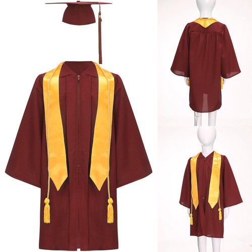 Unisex Kinder Kostüm tailliert Outfits vorne Set Stola Kleid Sitzungen Schule Reißverschluss - Bild 30 von 154