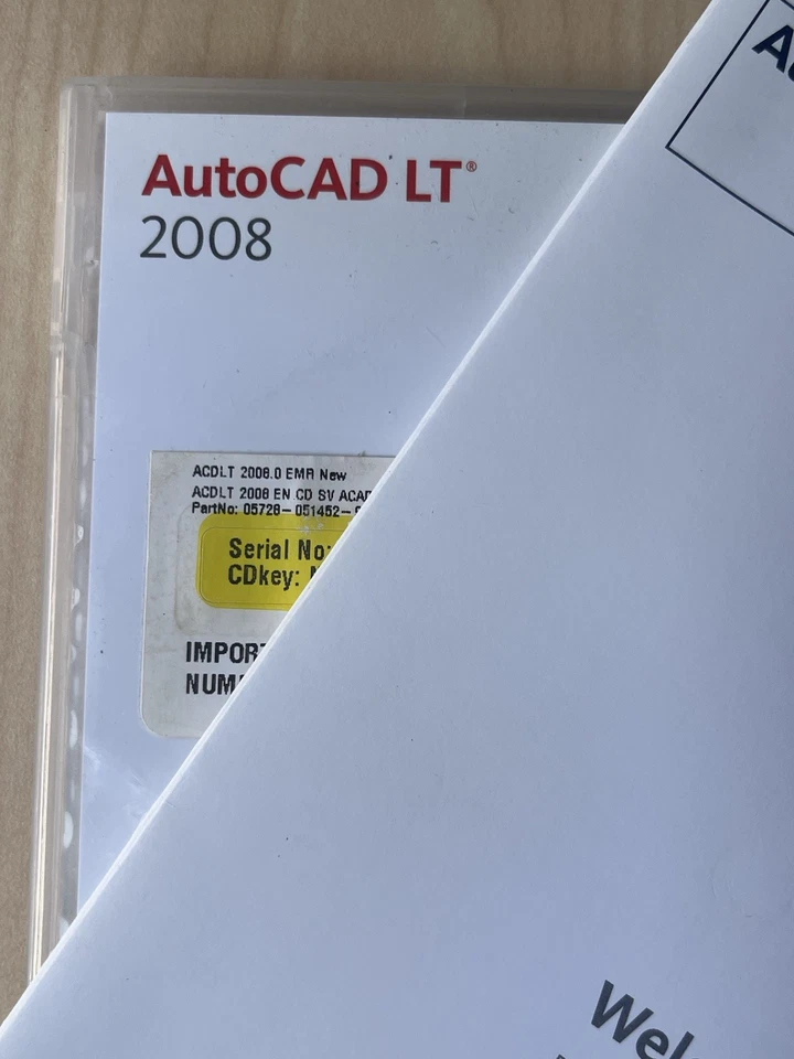 Autodesk AutoCAD LT 2008 Student | Original Disc & Box | No License/Activation - Image 4 of 4