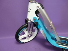 HUDORA BigWheel 205  Scooter Komfortabler Aluminium Cityoller türkis-weiß Roller