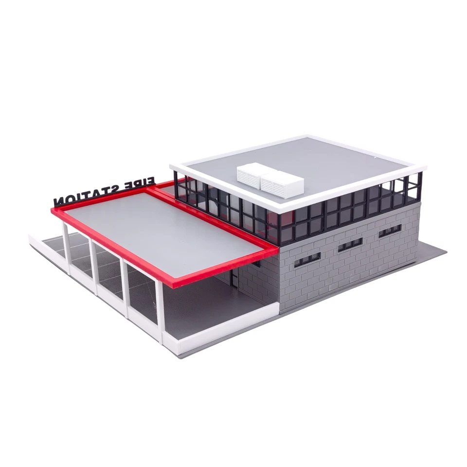 Outland Models Miniatures Modern Style Fire Dept Station 1:87 HO Scale - Image 4 of 4