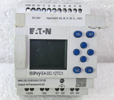 EATON EASY-E4-DC-12TC1 Eaton Moeller Series EASY Control Relay easyE4 w/ Display