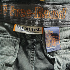 Wearfirst Men's Charcoal Ripstop Cotton Cargo Shorts Zipper Button Pockets W36