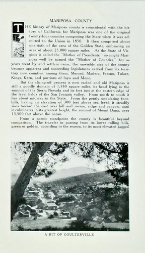 Folleto del condado de Mariposa 1915 / Yosemite / California - Imagen 2 de 7