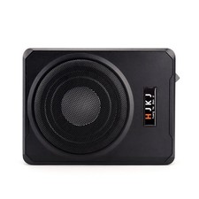 8'' Ultradünner Auto Untersitz Aktiv Subwoofer Bassbox mit Verstärker + Kabelset