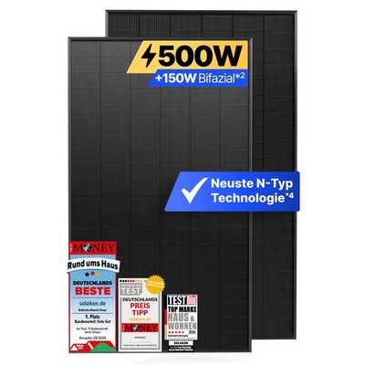 JA Solar Solarmodul JAM60D41LB 500W (FULL BLACK)