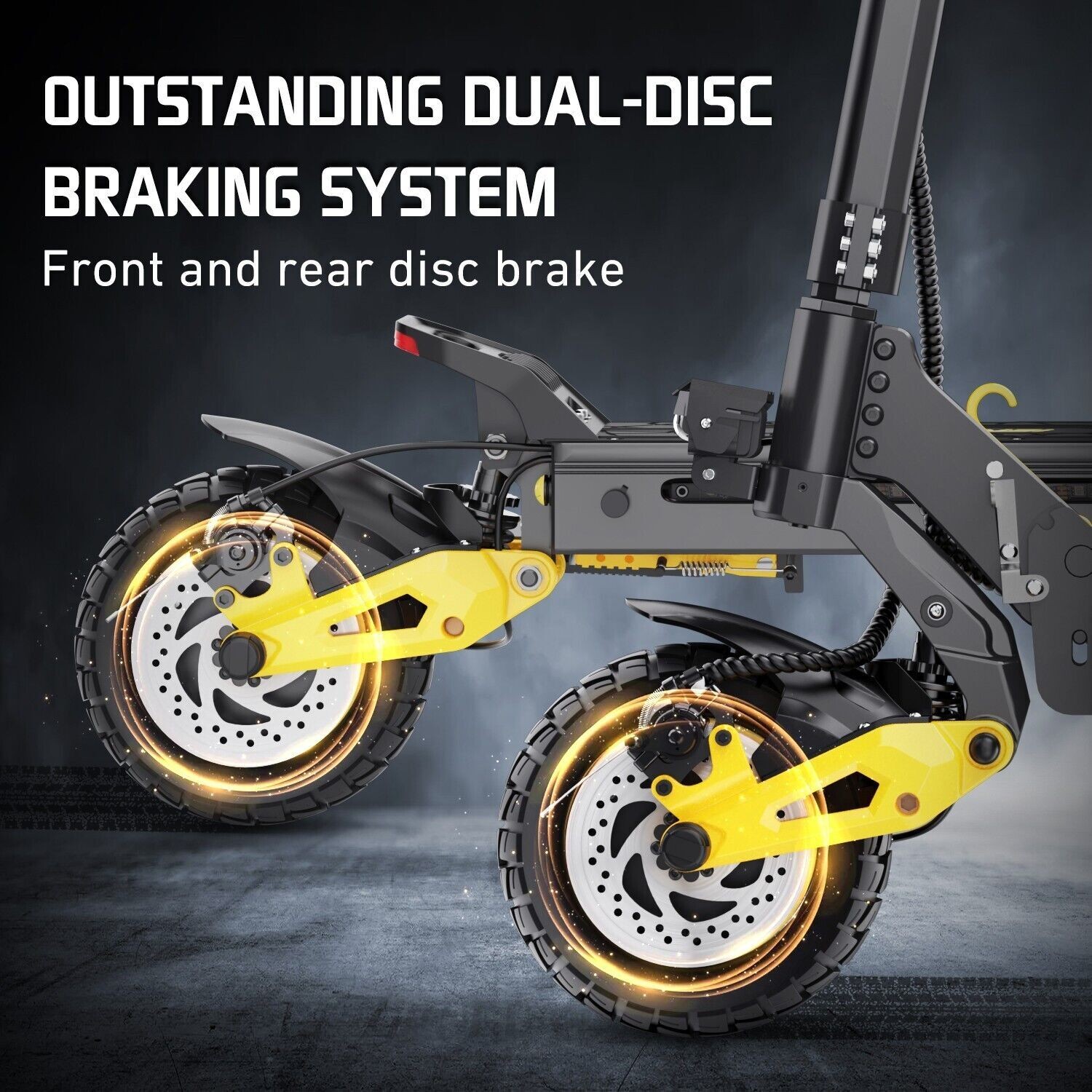 Adult Electric Scooter Dual SUSPENSION & BRAKES E Scooter 37MPH 37 Miles Rang US