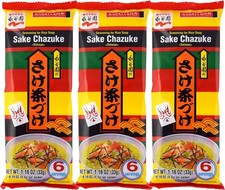 Sake Chazuke (Rice Soup Seasoning Salmon Flavore) - 1.16oz (Pack of 3)