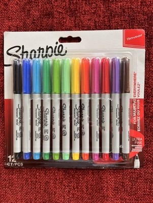 Sharpie Permanentmarker feine Spitze verschiedene Farben 12er Pack Markerstifte