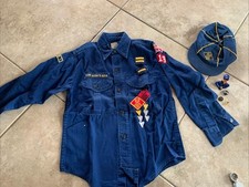 Boy Scouts of America BSA Youth Shirt Sterling Silver Cub Ring patches, Pins Vtg