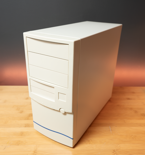 Neu Vintage Eagle Lord Steel Baby AT Computer PC Gehäuse mit 230W PSU Netzteil - Bild 2 von 6