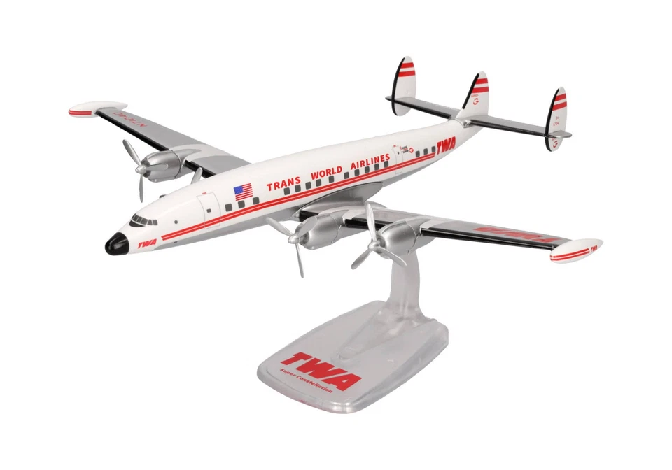 ,HERPA, LOCKHEED L-1049G Super Constellation TWA Trans World Airlines, 1/125,... - Imagen 2 de 4