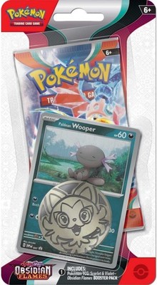 Pokemon Obsidian Flames Wooper Checklane Blister Booster Pack Englisch NEU & OVP