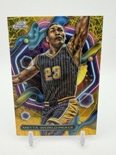 Metta World Peace 2023-24 Topps Chrome Cosmic gold Galaxy Refractor # 01/50